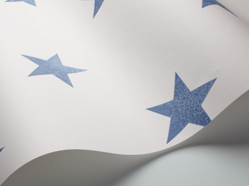Marstrand 2980 Vlies-Tapete 10cm Sterne blau auf weiß maritim - 2