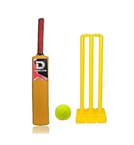 JRS Plastic Cricket Kit Set for Kids (Multicolour , 7-9 Years Old)