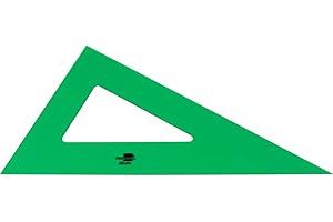 Liderpapel 43377 Équerre 60 Degrés Dimension Cette Majeur 28 cm Grande Qualité Acrylique Vert