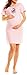 Happy Mama Women's Maternity Nursing Breastfeeding Nightdress Shirt Gown. 386p (Pink, 12)