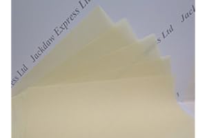JACKDAW EXPRESS 20 x Vellum Parchment Natural (Pale Creamy Yellow) A4 115gsm JLH052