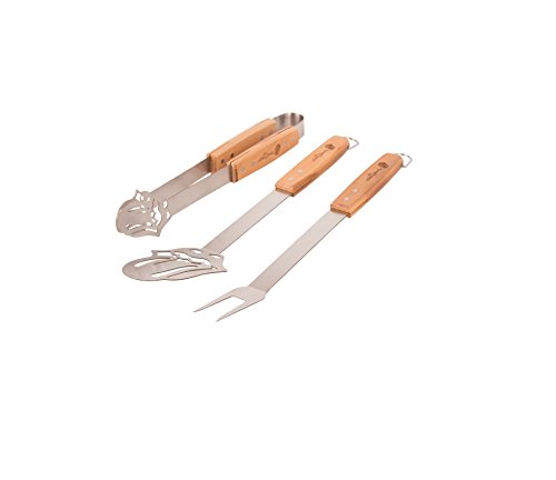 Offizielles Rolling Stones Grillbesteck [3er Set] – Grillzubehör bestehend aus Grillzange, Grillwender und Fleischgabel - 5