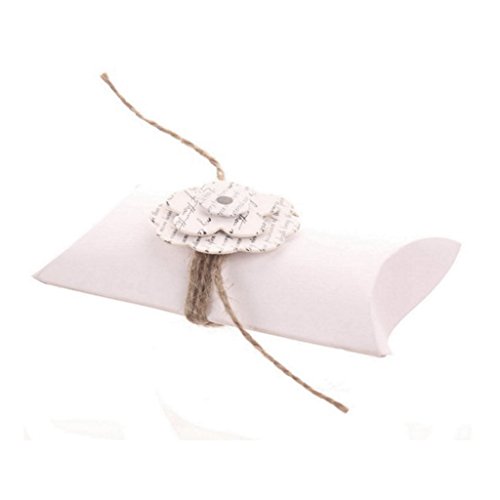 Gazechimp 50pcs Kissen Süßigkeiten-Boxen Mit Blume Hochzeit Partei Taufbevorzugung Boxen - 7
