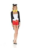 Damen-Kostüm Mickey Mouse mit Frack Gr. S/M Maus Comic sexy