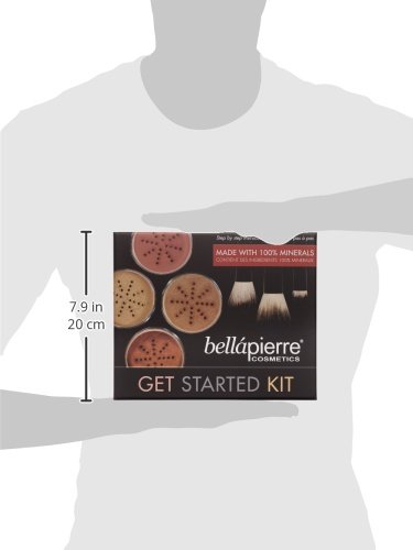 BellaPierre Get Started Foundation Makeup-Set, Dark (dunkel) - 6