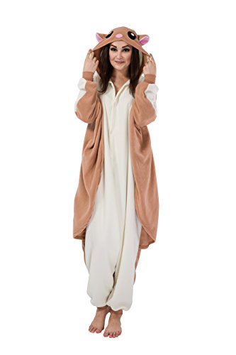 Preisvergleich Produktbild Fliegende Ratten Schlafanzug Kostüm Erwachsene Anime Unisex Kigurumi Pyjamas Kostüme Karneval Cosplay Jumpsuit Tier