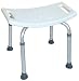 Produktbild Rehaforum Medical Duschbank, Duschhilfe, Duschstuhl, Sitzfläche 50 x 44 cm, Sitzhöhe verstellbar 35 - 53 cm, weiß silber