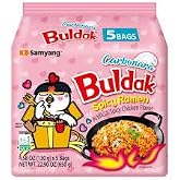 Samyang Buldak carbonara Spicy Ramen 130 gr X 5 PAket, 5'li Ambalaj