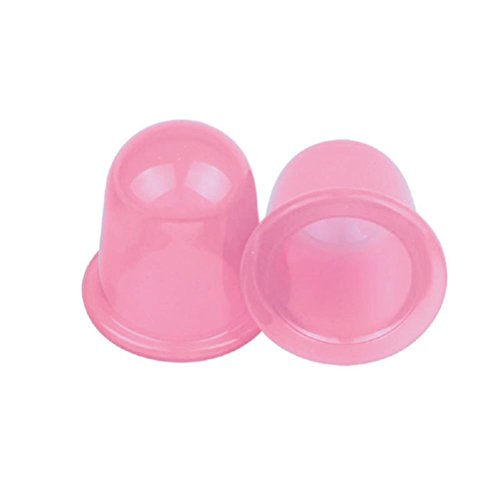 2 StückSilikon Schröpfen Cup Schröpfglocken aus silikon für Vakuum Massage Silicone Massage Vacuum Body and Facial Cups Set Anti Cellulite Cup