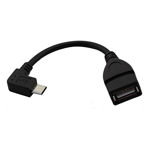 adaptare 40219 USB-OTG Adapter-Kabel Micro-USB 2.0-Winkel-Stecker USB-Buchse Typ A für Speicher-Stick und andere Geräte