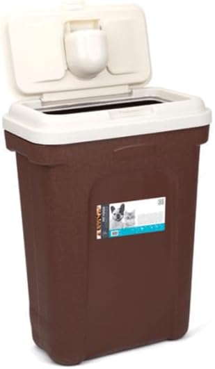 M-Pets Container Mama Saklama Kovası 11,8Kg Kahverengi | Dayanıklı Yapı