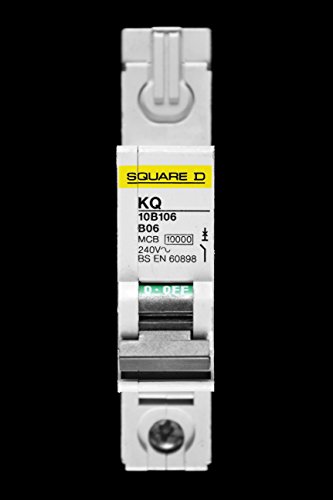 SQUARE DKQ B 6 MCB 240 v BS60898 10B106 6 Amp 10 ka CIRCUIT BREAKER