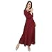Cottonwalas Women's Rayon Embroidered Ankle Length Anarkali Kurti (Maroon, Medium)