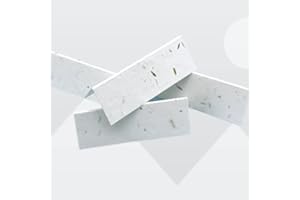 MANKEY MONKEY Large Plantable Place Cards/Table Name Cards, Set of 50, Handmade Seeded Paper, Blank for Decorating