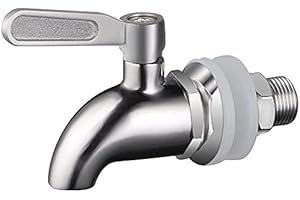 QINGHEC 1 Pièce 5/8 inch Robinets Distributeurs de Boissons en Verre, Distributeur de Boissons en Acier Inoxydable Robinet, Robinet Distributeurs de Boissons pour Eau Vin Bière Jus