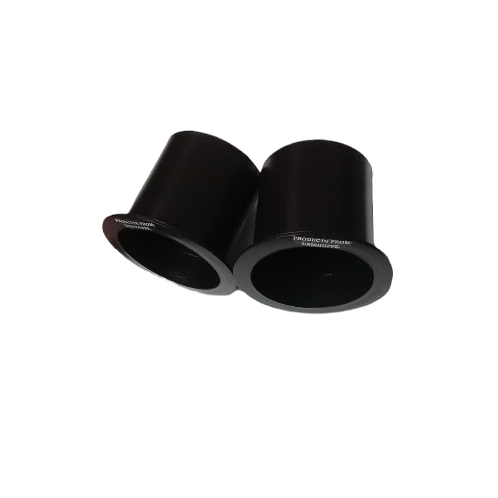 UNISHOPPE 2.50 Inch 2 Pcs Small Size Plastic Air Pass/Port Tubes Black Colour for Subwoofer and Woofer Cabinet.