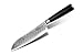 Produktbild SiliSlick Damaskus High Carbon japanischem VG10 Professional 18,4 cm Santoku Messer Classic Wellen 67 Schichten hrc62 Typ V EDGE 18–22 ° geschmiedet G10 Nackenrolle Ergonomische Pakkaholz-Full Tang Griff