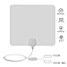 Price comparison product image Bingone TV Aerial, Freeview Indoor TV Aerial, 80-Mile Range Indoor HDTV Antenna with 10 FT Long Cable with Stronger Reception,Amplifier Booster (White)