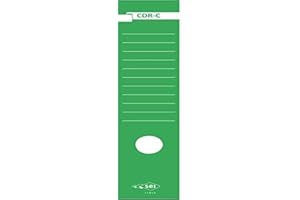 MEMOTAK SEI ROTA busta da 10 copridorsi adesivi cdr-c verde 7x34.5cm