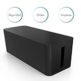 CALIDAD Y DURABILIDAD - Esta caja de cables de alta calidad destaca por su construcción robusta y estable, con el objetivo de ser la solución para tu hogar u oficina.