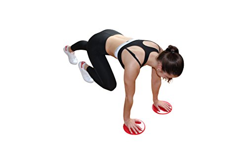ALPHA SLIDE Core Sliders – Gratis Tragebeutel – Geld-Zurück-Garantie – Für alle Böden – Zur Stärkung der Core-Muskulatur, Rumpfmuskulatur – Workout Fitness Home Core Slide Gleitscheiben - 5