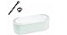 D-Line Cable Tidy Unit Small White bundle with Chunky Reusable Hook and Loop Velcro Cable Ties – 1 Pack of 10