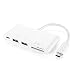 Produktbild TNP USB C Micro SD/MMC/SD Card reader + USB 3.0 Typ A + USB Typ C Power Lieferung Ladegerät Port Hub Adapter – usb-c auf SuperSpeed USB, TF MicroSD & SD Memroy Kartenleser Adapter Stecker Kabel