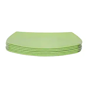 Homray Plastic Full Plates, 350Ml, Set of 6, Parrot Green