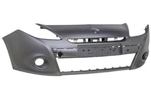 REPIAUTO Pare-choc avant à peindre 15 pouces compatible avec Renault Clio 3 phase 2 2009-2012