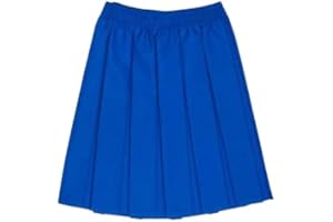 L S U Gonna da scuola per ragazze con gonna a pieghe completamente elastica in vita per bambini uniforme scolastica nuovo