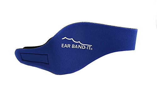 Swim Stop Ear Band-it - Bandas protectoras de oídos para natación azul azul Talla:small