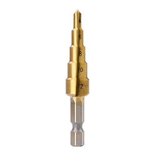 IDEALEBEN HSS Hex Shank Pagoda Stufenbohrer titannitriert 3-12/ 4-20/4-32 - 8
