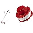 Einhell Power X-Change 36V Cordless Brush Cutter - Powerful Weed Trimmer With Metal Blades, Bump Fed Spool And Harness & Replacement Strimmer Line - 2mm Thread and Spool