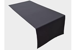 Lemos Home Runner da tavola di alta qualità in 100% cotone, collezione concetto, colore e dimensioni a scelta (runner da tavolo, 45 x 120 cm, antracite)