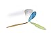 Produktbild Luceplan Blow Deckenventilator und Deckenleuchte, multicolor (blau grün orange) Kunststoff mit Fernbedienung