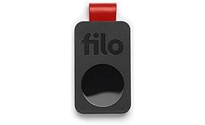 FiloTag - Localizzatore di oggetti tramite App. Tracker Bluetooth. Colore Nero. Misure: 25x41x5mm. Nuova Serie 2018. Made in Italy by Filo srl