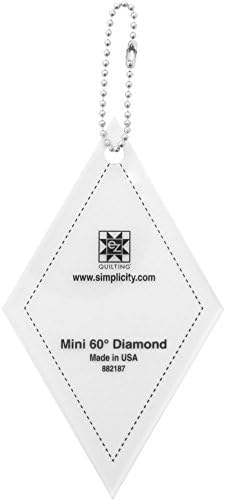 Mini 60 Degree Diamond with Key Chain Acrylic Template