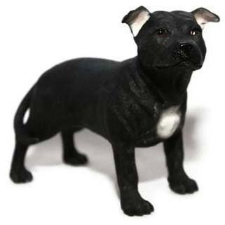Leonardo Collection Personal Bull Terrier, Perro, Piedra, Negro