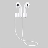 Ehr. Airpods Compatible Neck Strap Silicone Case (White)
