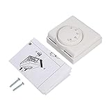 ❤ Uso múltiple y ocasiones prácticas: nuestro termostato es adecuado para usar para controlar el aire acondicionado central en hoteles, restaurantes, supermercados u hogares, el principio de funcionamiento es controlar el encendido / apagado de la válvula y el ventilador en el ventilador.