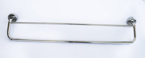 Kapitan Doppelt Handtuchhalter Handtuchstange Edelstahl 60 cm 3M VHB Selbstklebendes Handtuchständer Wandmontage Poliert, Made in der EU, 20 Jahre Garantie - 2