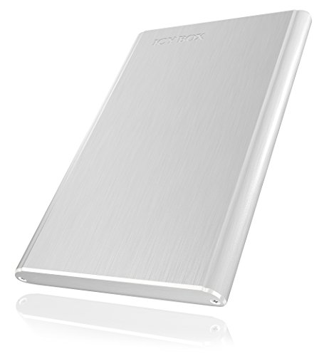 Icy Box IB-243U3 Externes Gehäuse für 2,5″ (6,35 cm) SATA HDD/SSD (Bauhöhe bis 7 mm) mit USB 3.0 Anschluss (UASP), SATA III, Aluminium, silber - 5