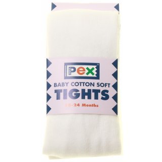 High Quality Winter Warm Baby Girls White Tights - 12/18 Months