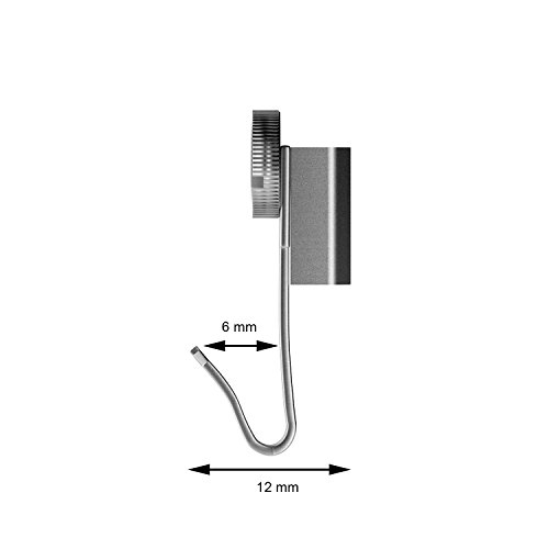 10 Bilderhaken – Klein – für Bilderschiene bzw. Galerieschiene von Hang-it - 5