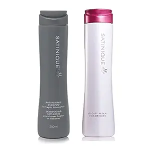 Amway Satinique Anti-Hairfall Shampoo & Conditioner (2 * 9.4 Oz.)