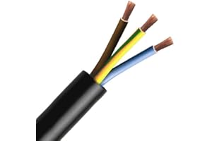 SUN WORLD ENERGY Cable Manguera Negro 3 X 2.5Mm² Rv-K 3G (10 METROS)