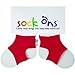 Sock Ons - 6-12 Months in RED