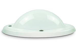 Ironlux - Cúpula Transparente para Claraboya Circular - Incluye Juntas, Fijaciones y Accesorios de Montaje - Tragaluz - Fabricada en Metacrilato - CxD = 40 cm - ExF = 54 cm