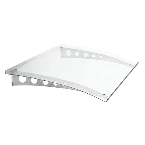 Schulte Vordach Haustür Polycarbonat Stahl 140×90 cm - 4