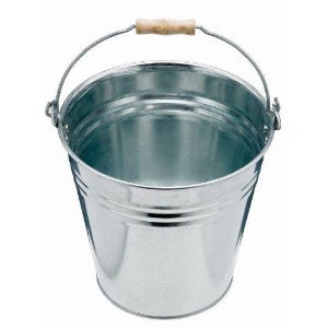 examen Seau en acier galvanisé 10 litres pour usage intérieur ou extérieur - Import Royaume Uni